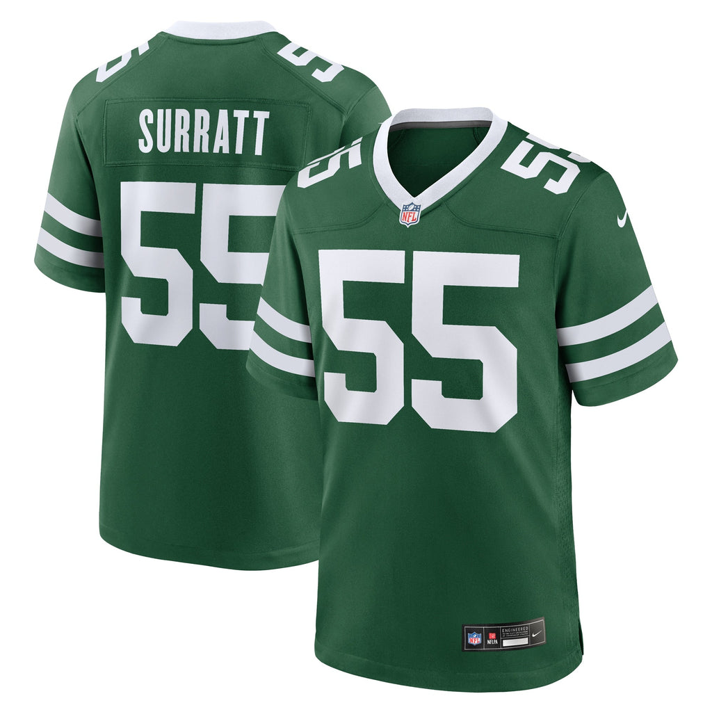Chazz Surratt New York Jets  Team Game Jersey - Legacy Green