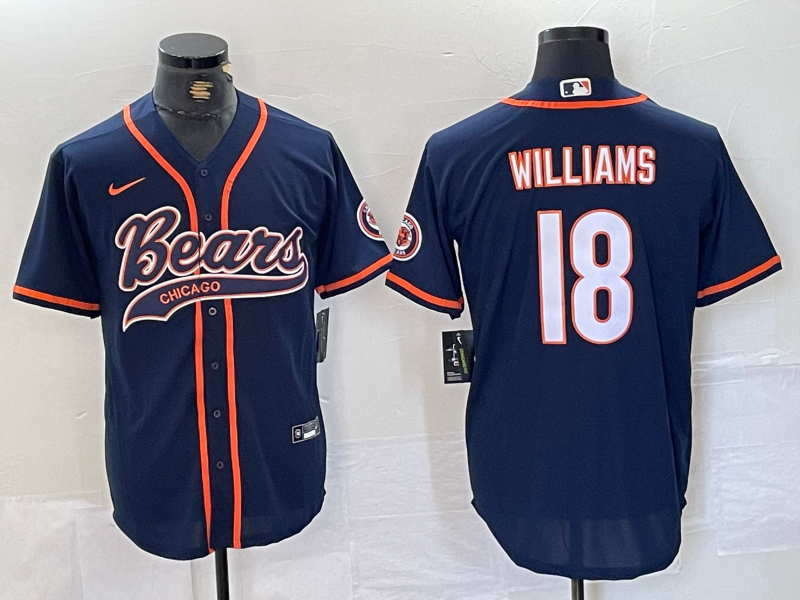 Men's Chicago Bears Caleb Williams Navy Player Jersey