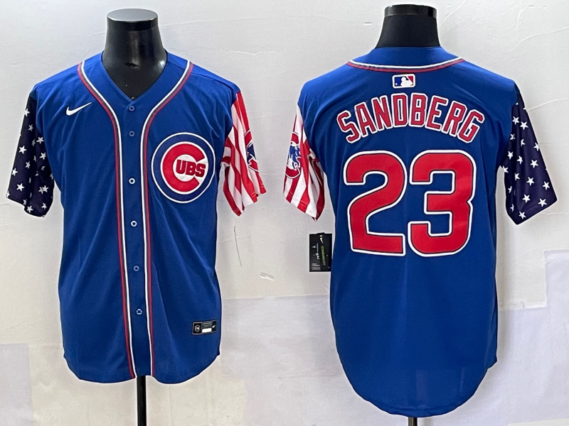 Men's Chicago Cubs Ryne Sandberg Royal Alternate Limited Player Jersey