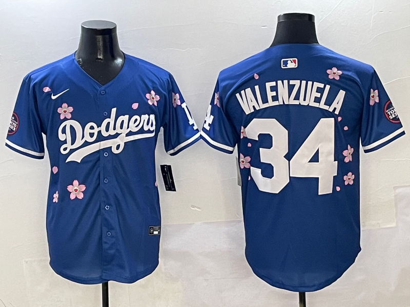 Men's Los Angeles Dodgers Fernando Valenzuela Royal Game Jersey