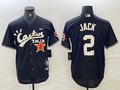 Men's Houston Astros Black Limited Player Jersey Joint Edition