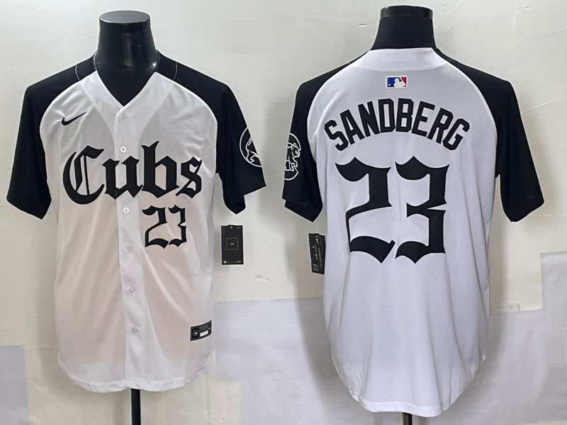 Men's Chicago Cubs Ryne Sandberg White Player Jersey