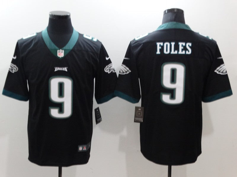 Men's Philadelphia Eagles Nick Foles #9 Black Game Jersey1