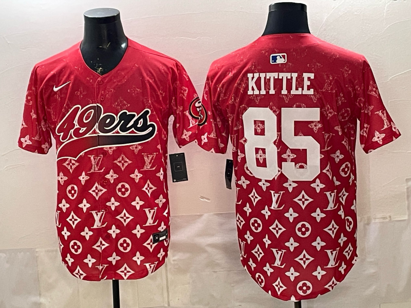 Men's San Francisco 49ers George Kittle Red Alternate Game Jersey