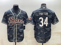 Men's Chicago Bears Walter Payton Grey Camouflage Game Jersey Joint Edition