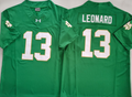 Men's Norte Dame Fighting Irish Riley Leonard Green Game Jersey