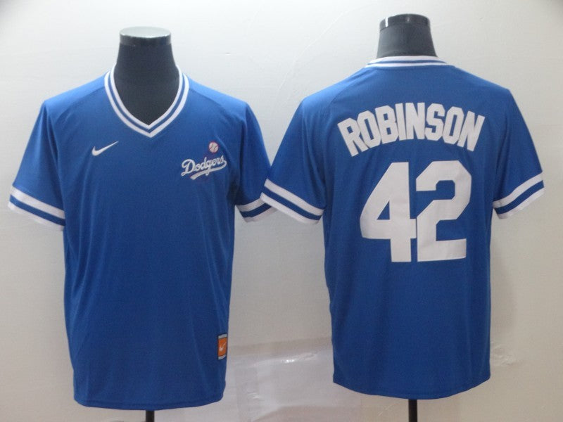 Men's Los Angeles Dodgers Jackie Robinson Blue Game Player Jersey