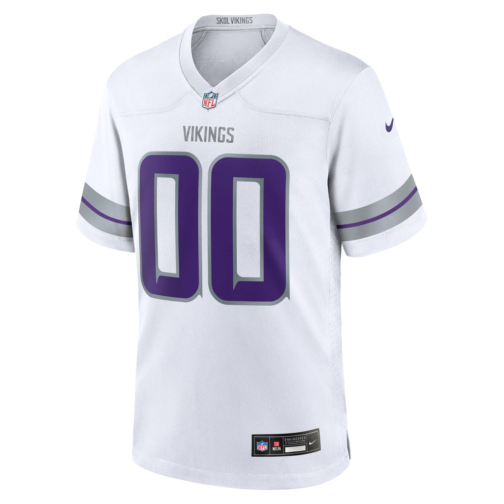 Minnesota Vikings  Alternate Custom Game Jersey - White