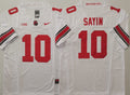 Men's Ohio State Buckeyes Julian Sayin #10 White Player Game Jersey