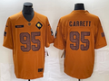 Men's Cleveland Browns Myles Garrett Brown 2023 Salute To Service Retired Player Limited Jersey