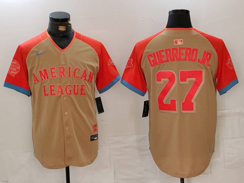 Men's American League Vladimir Guerrero Jr. Cream 2024  All-Star Game Limited Player Jersey