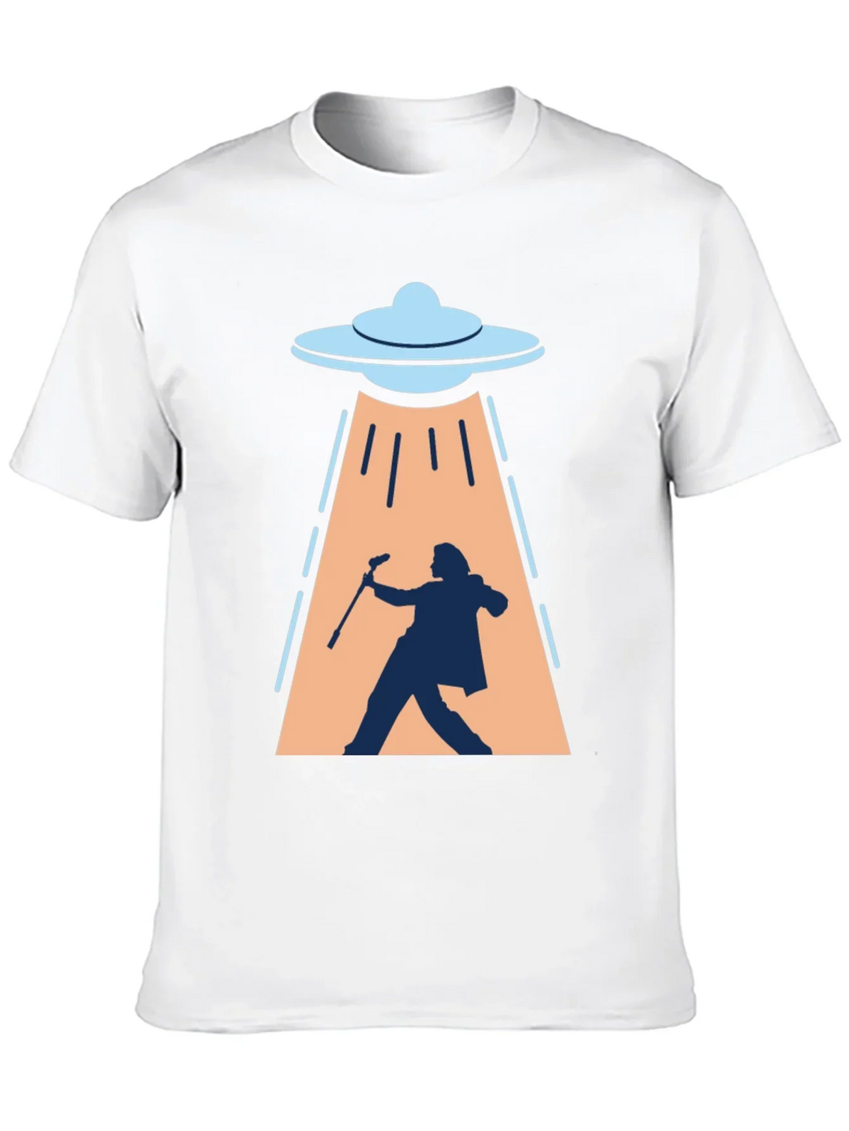 UFO Abduction T-Shirt: Silhouette Design