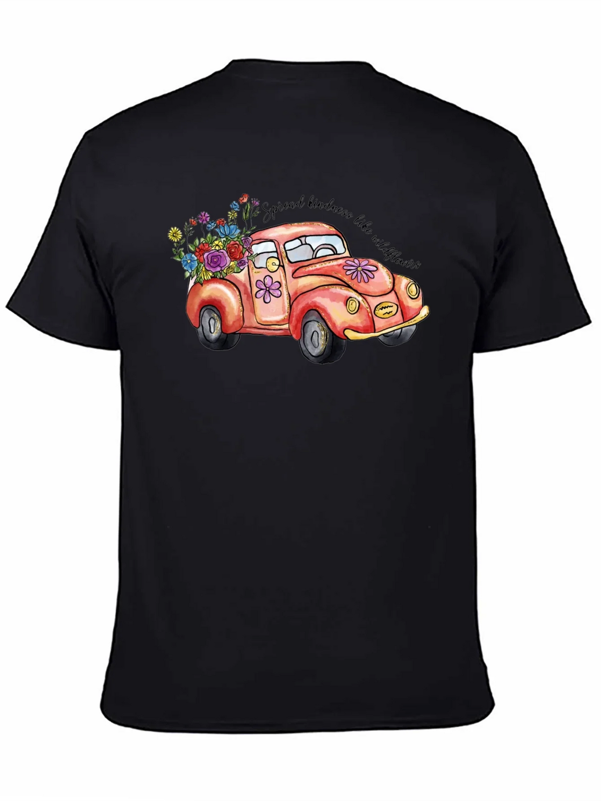 Kindness Car Graphic Tee - Black