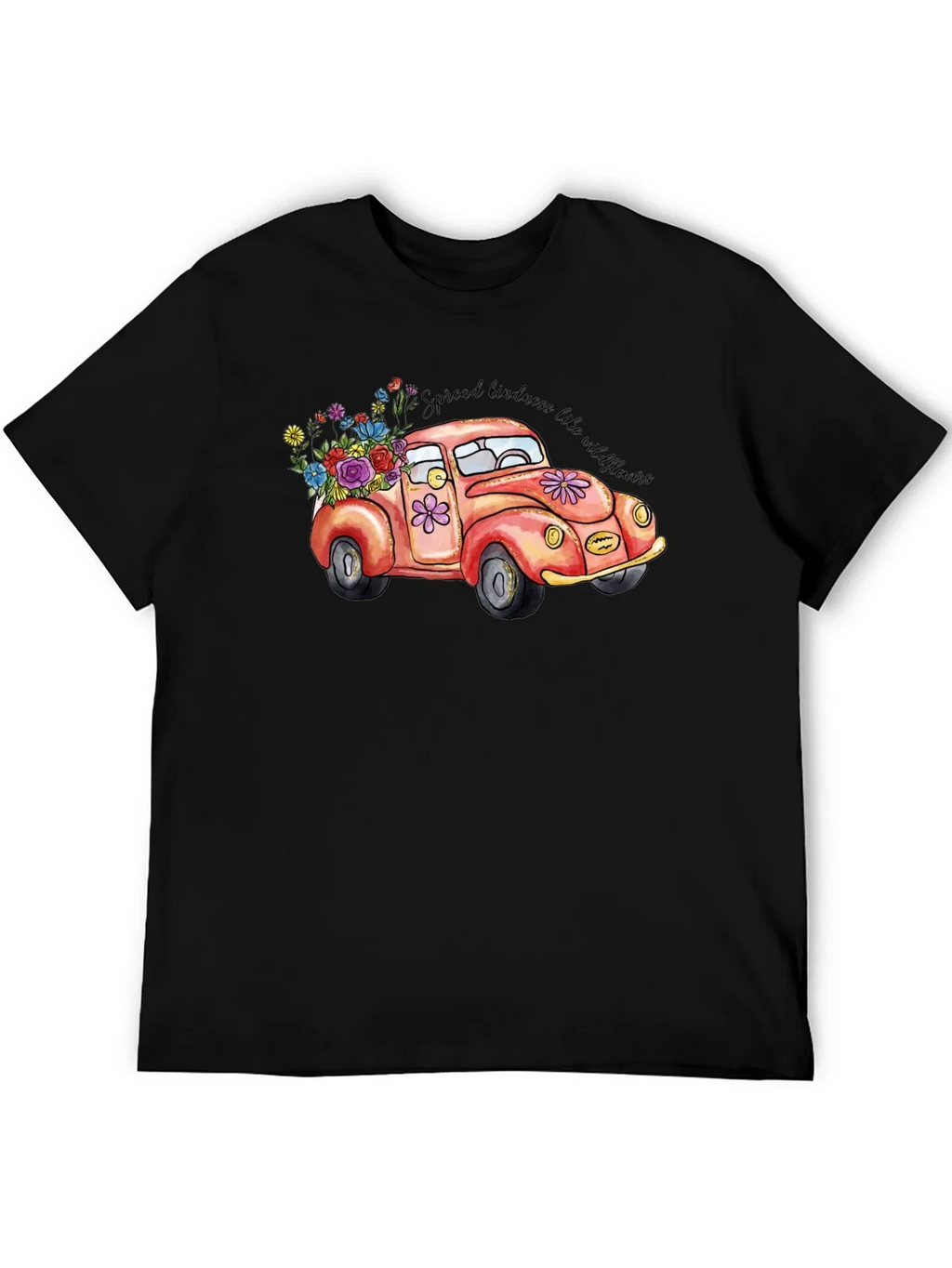 Kindness Car Graphic Tee - Black