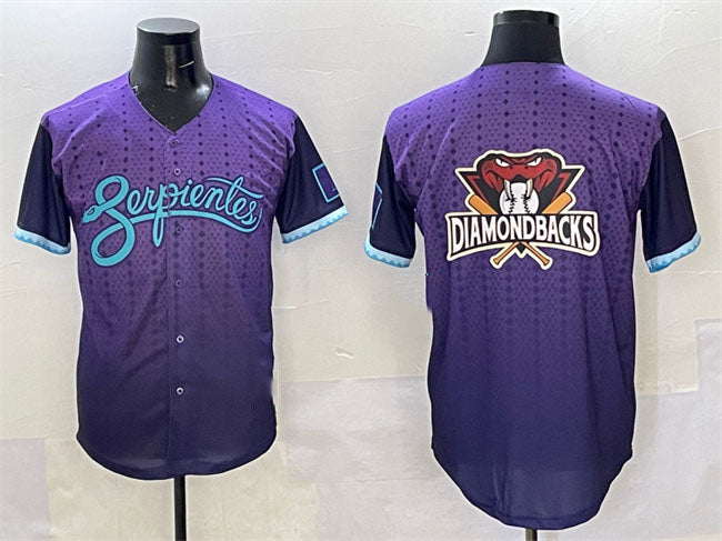 Arizona Diamondbacks Team Big Logo Purple 2025 City Connect Limited Stitched Baseball Jersey