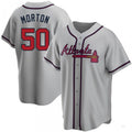 Atlanta Braves #50 Charlie Morton Gray Road Jersey Stitches Baseball Jerseys