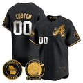 Custom Atlanta Braves Hank Aaron 715th Home Run Patch Vapor Premier Limited V2 ¨C All Stitched Baseball Jersey