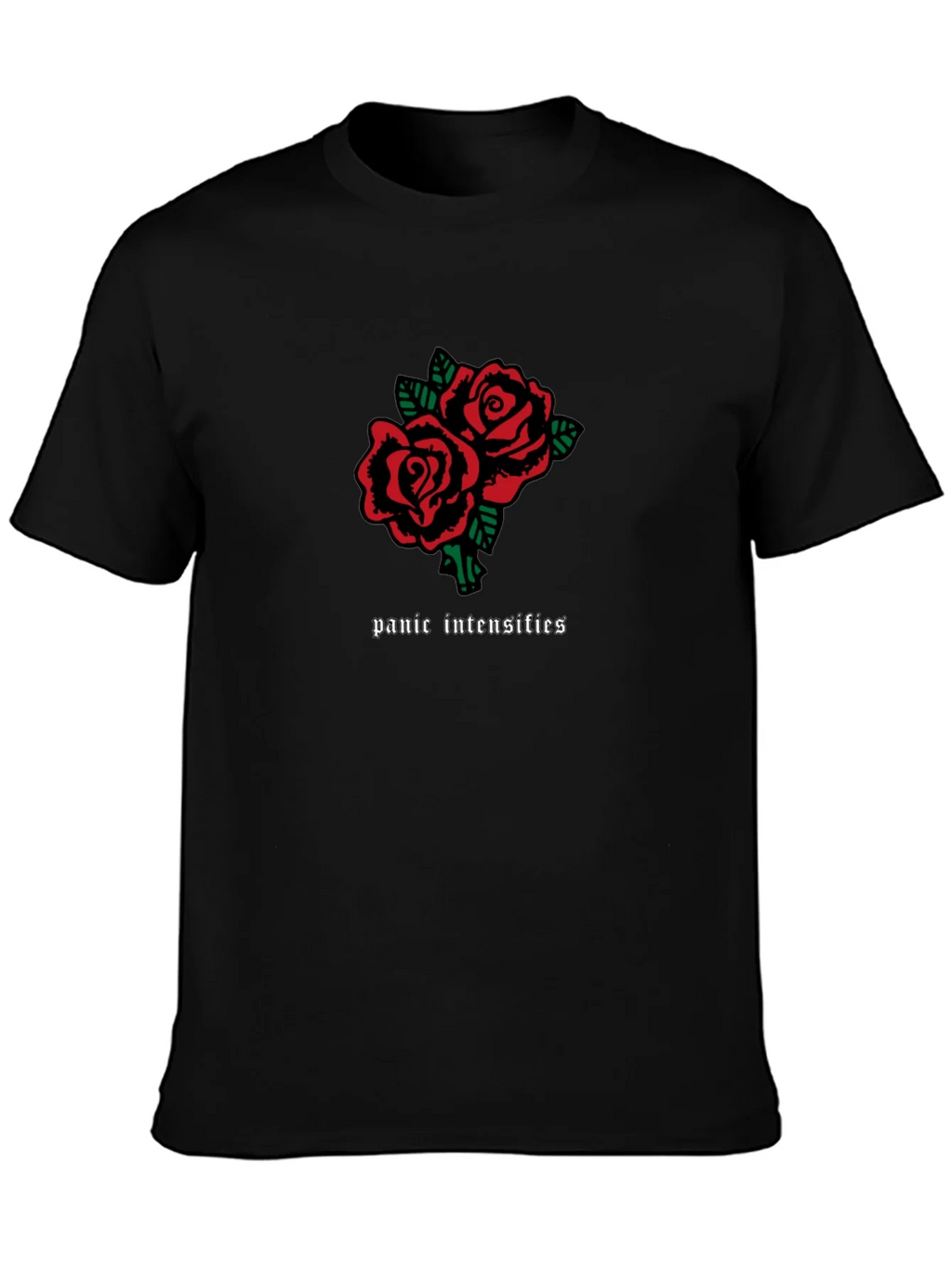 Panic Intensifies Roses Graphic Tee