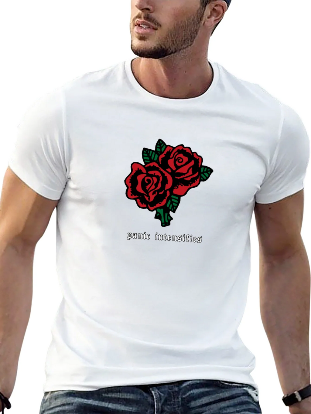 Panic Intensifies Roses Graphic Tee
