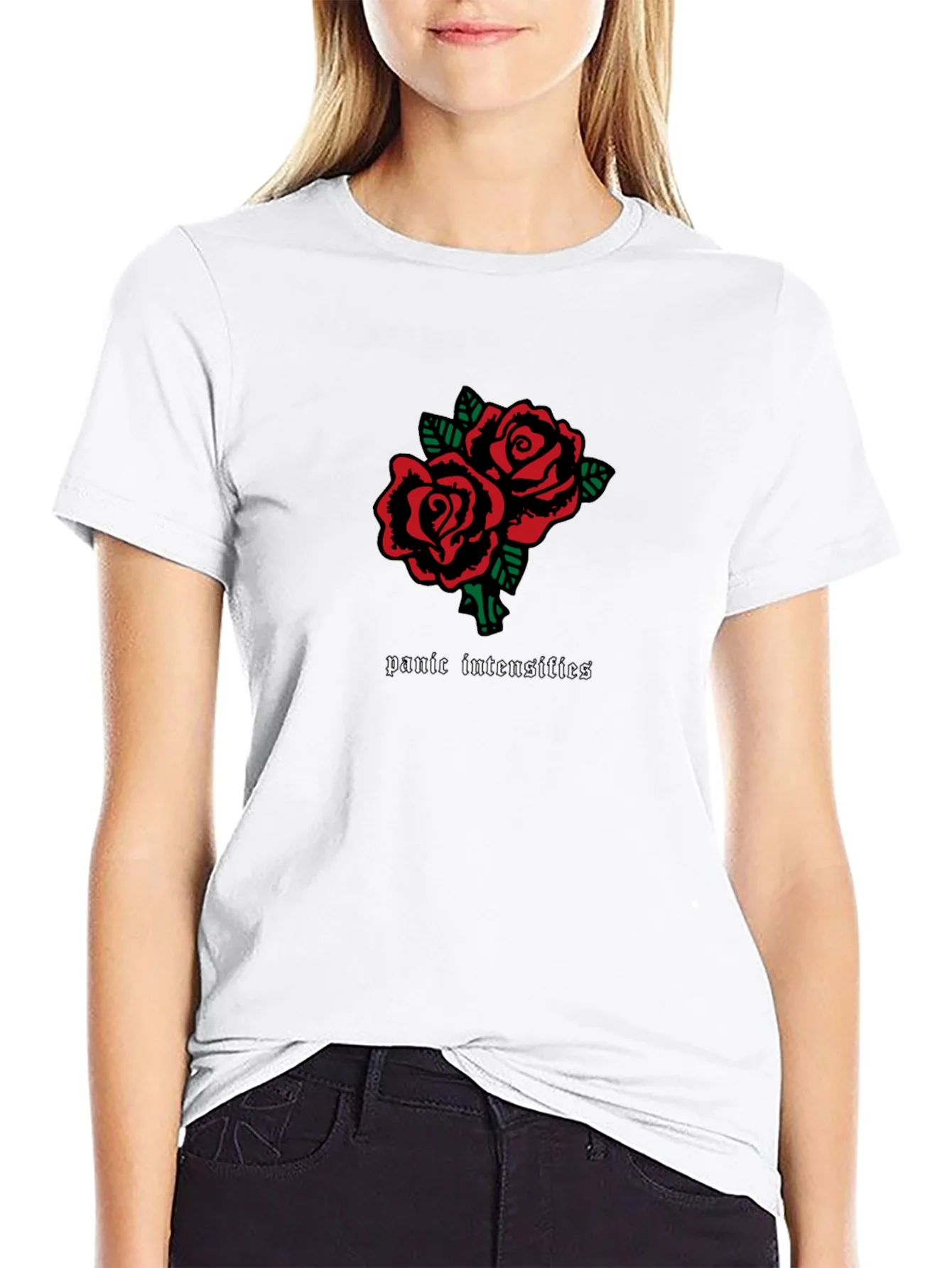 Panic Intensifies Roses Graphic Tee
