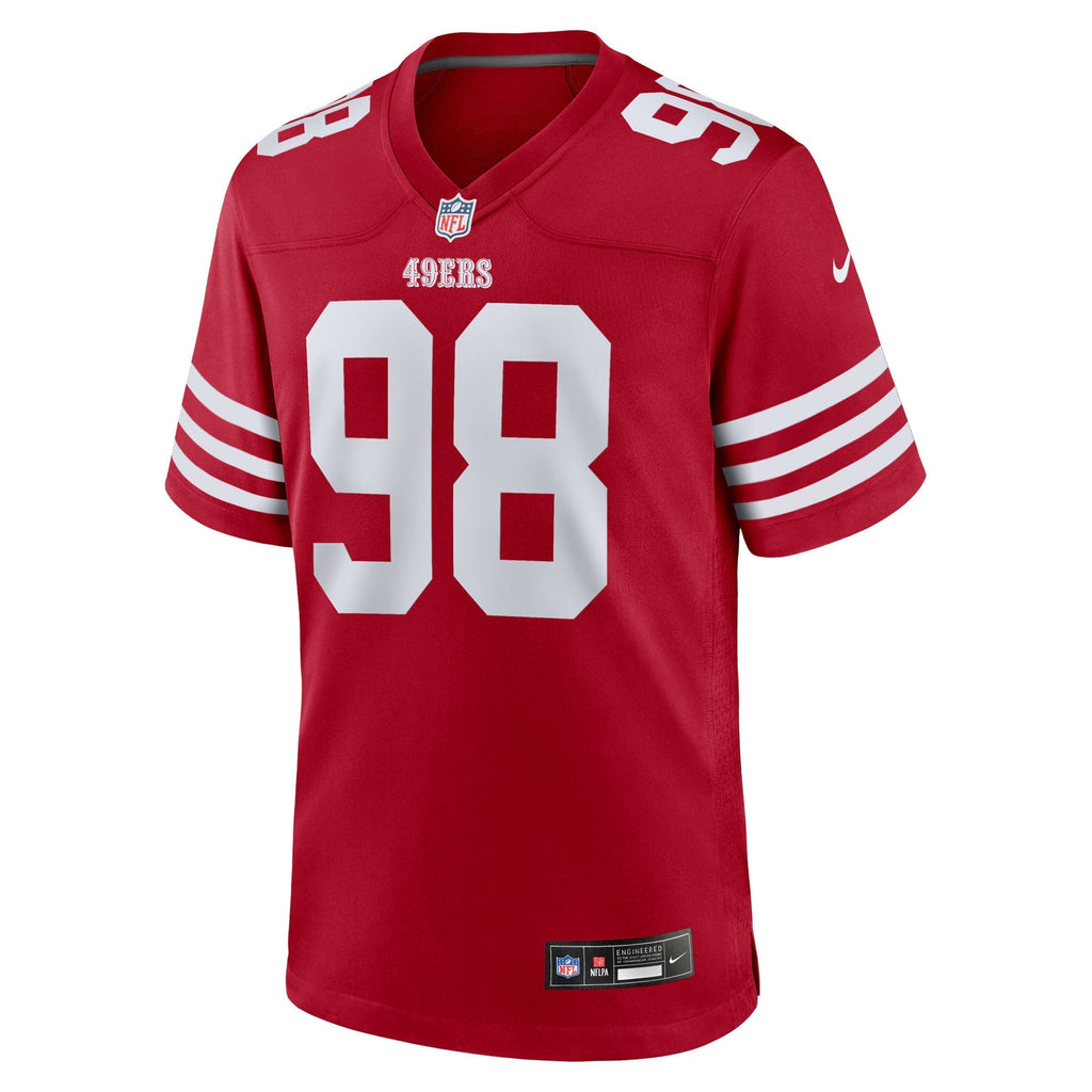 San Francisco 49ers Mykel Williams Scarlet 2025  Draft First Round Pick Game Jersey