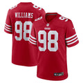 San Francisco 49ers Mykel Williams Scarlet 2025  Draft First Round Pick Game Jersey
