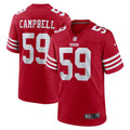 San Francisco 49ers De'Vondre Campbell Scarlet Team Game Jersey