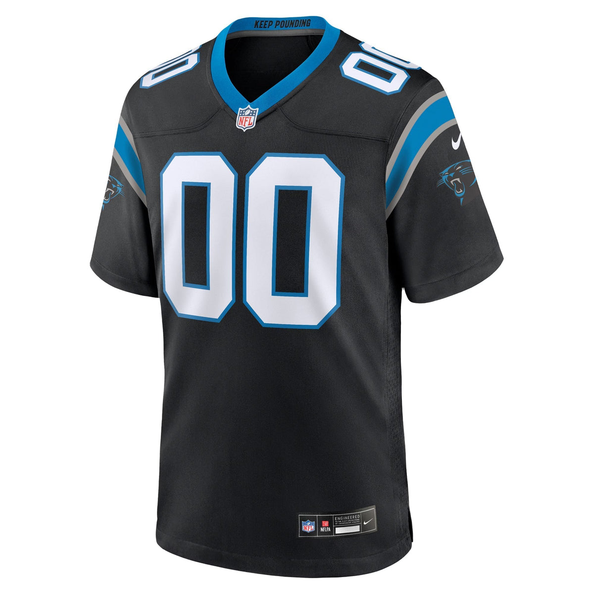 Carolina Panthers Black Custom Game Jersey
