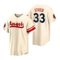 Los Angeles Angels #33 Max Stassi Cream Stitched 2022 City Connect Jersey Men Youth Women Baseball Jerseys