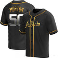 Atlanta Braves #50 Charlie Morton Black Golden Alternate Jersey Stitches Baseball Jerseys