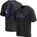 Atlanta Braves #50 Charlie Morton Black Holographic Alternate Jersey Stitches Baseball Jerseys