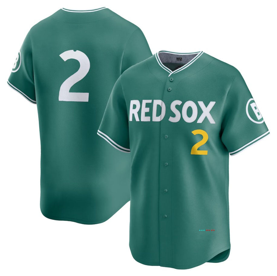Boston Red Sox #2 Alex Bregman 2025 City Connect Limited Player Jersey - Green Stitched Baseball Jersey