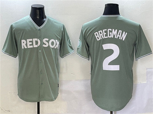 Boston Red Sox #2 Alex Bregman Green 2025 City Connect Limited Stitched Baseball Jersey