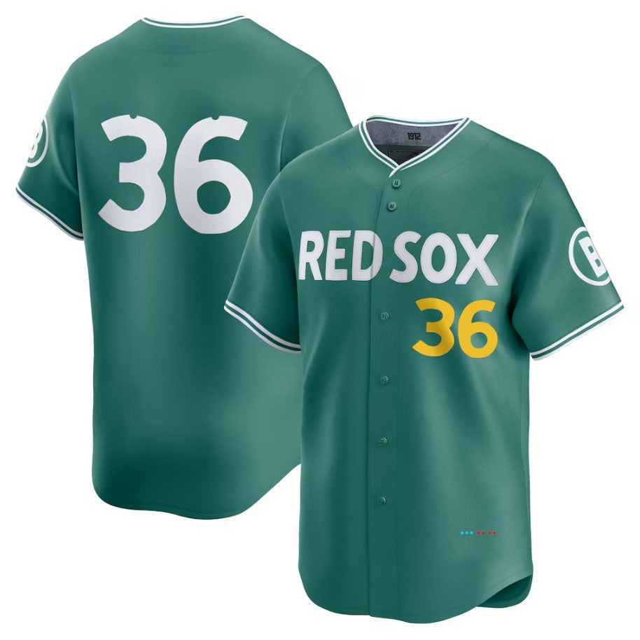 Boston Red Sox #36 Triston Casas 2025 City Connect Limited Player Jersey - Green Stitched Baseball Jersey