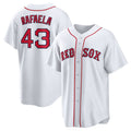 Boston Red Sox #43 Ceddanne Rafaela Home Replica Jersey - White Stitched Baseball Jersey