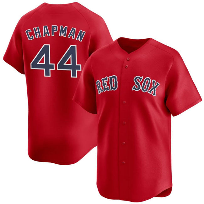 Boston Red Sox #44 Aroldis Chapman Red 2025 Alternate Limited Stitched Baseball Jersey
