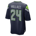 Seattle Seahawks K'Von Wallace College Navy Game Jersey