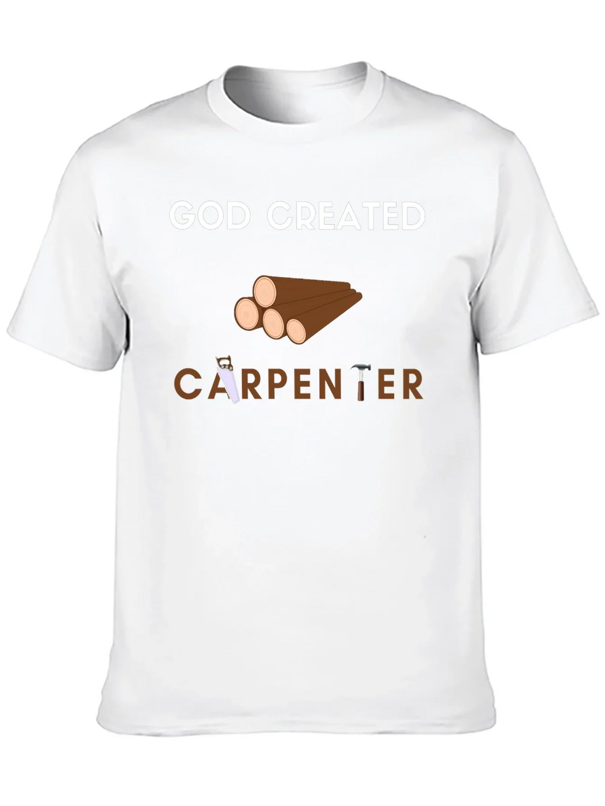 God Created Carpenter T-Shirt - Black