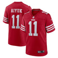 San Francisco 49ers Brandon Aiyuk Scarlet Game Player Jersey
