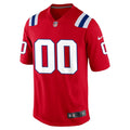 New England Patriots Red Alternate Custom Jersey