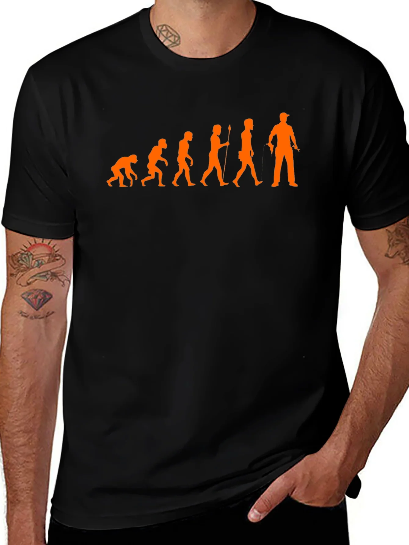 Evolution T-Shirt Funny Man to Tradesman Tee