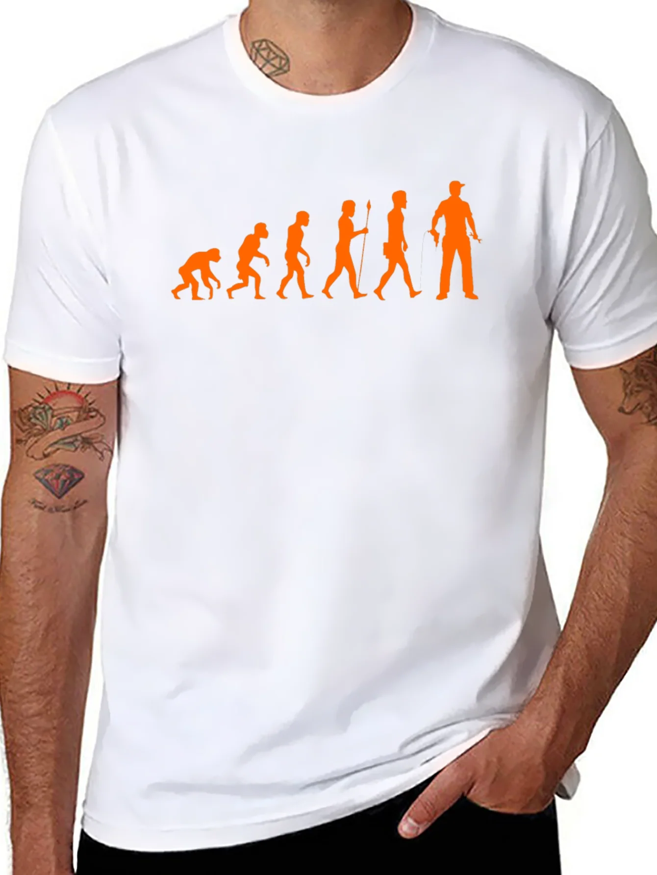 Evolution T-Shirt Funny Man to Tradesman Tee
