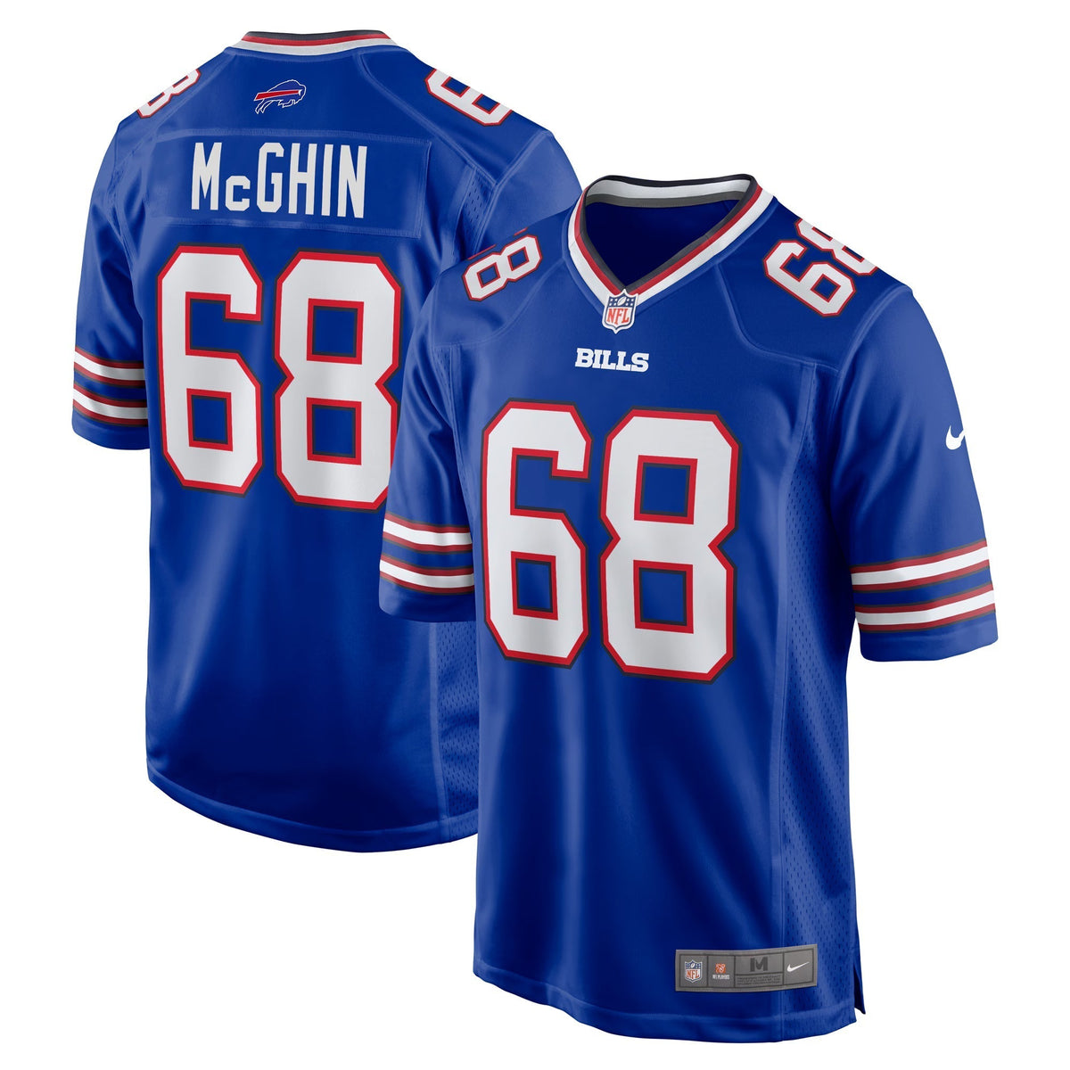 Buffalo Bills Garrett McGhin Royal Team Game Jersey
