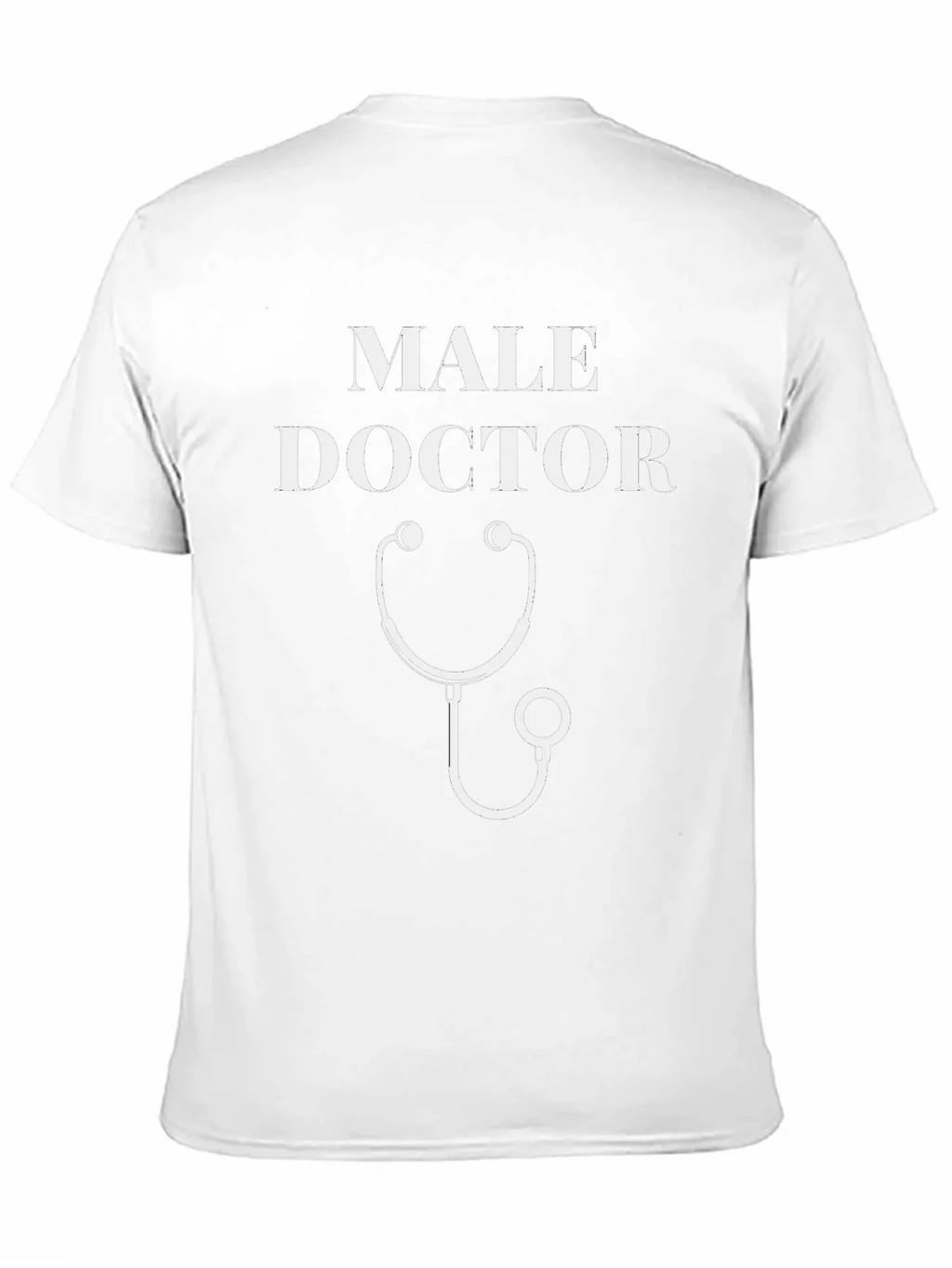 Male Doctor T-Shirt - Stethoscope Graphic Novelty Tee