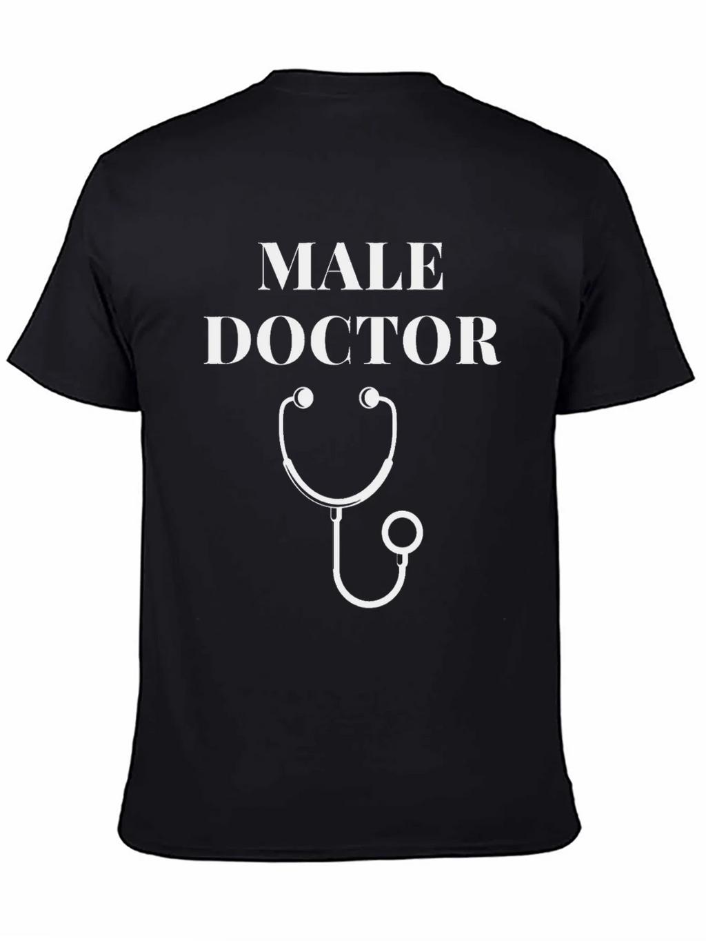 Male Doctor T-Shirt - Stethoscope Graphic Novelty Tee