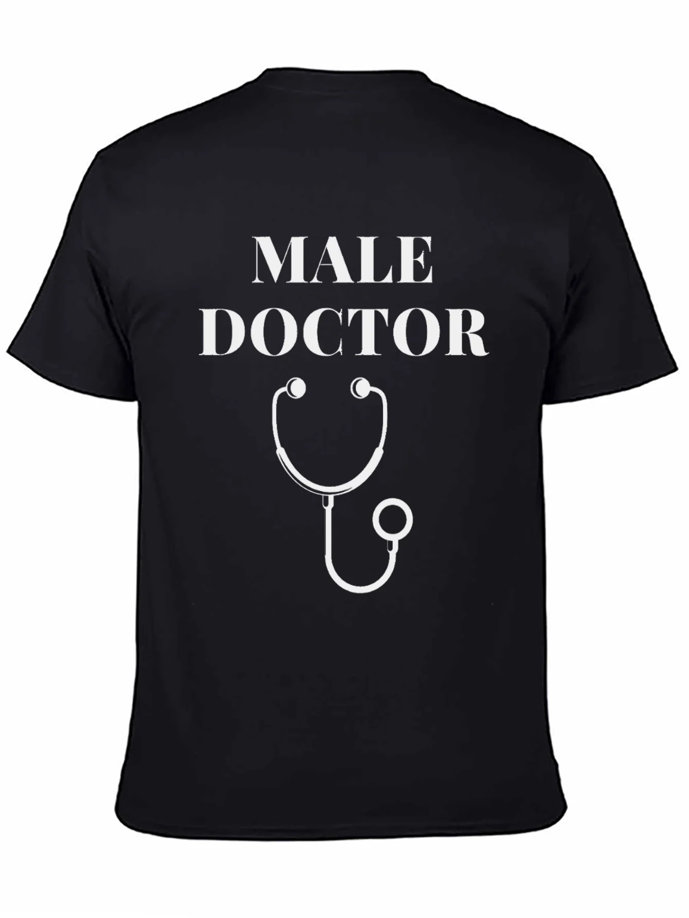 Male Doctor T-Shirt - Stethoscope Graphic Novelty Tee