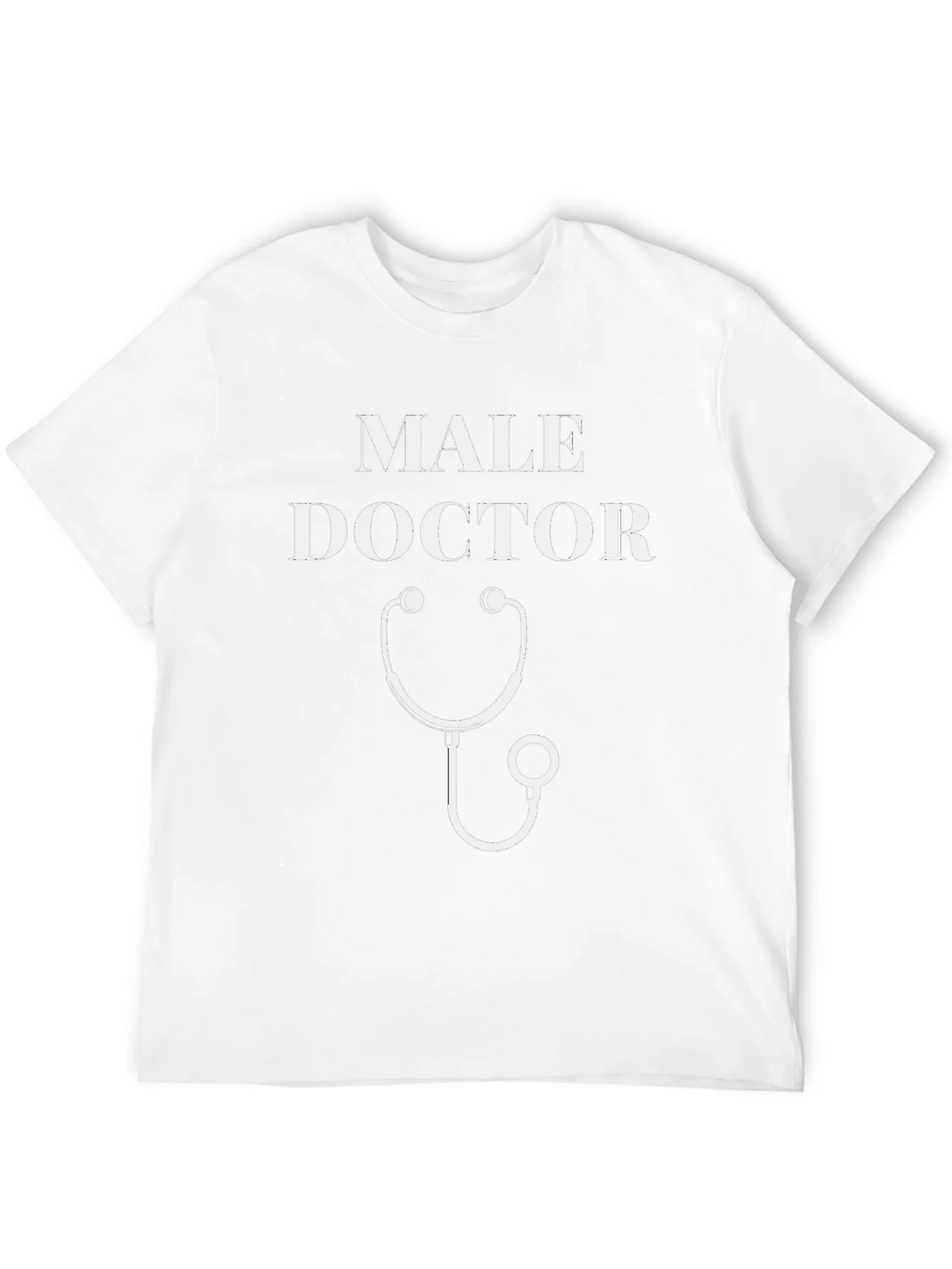 Male Doctor T-Shirt - Stethoscope Graphic Novelty Tee