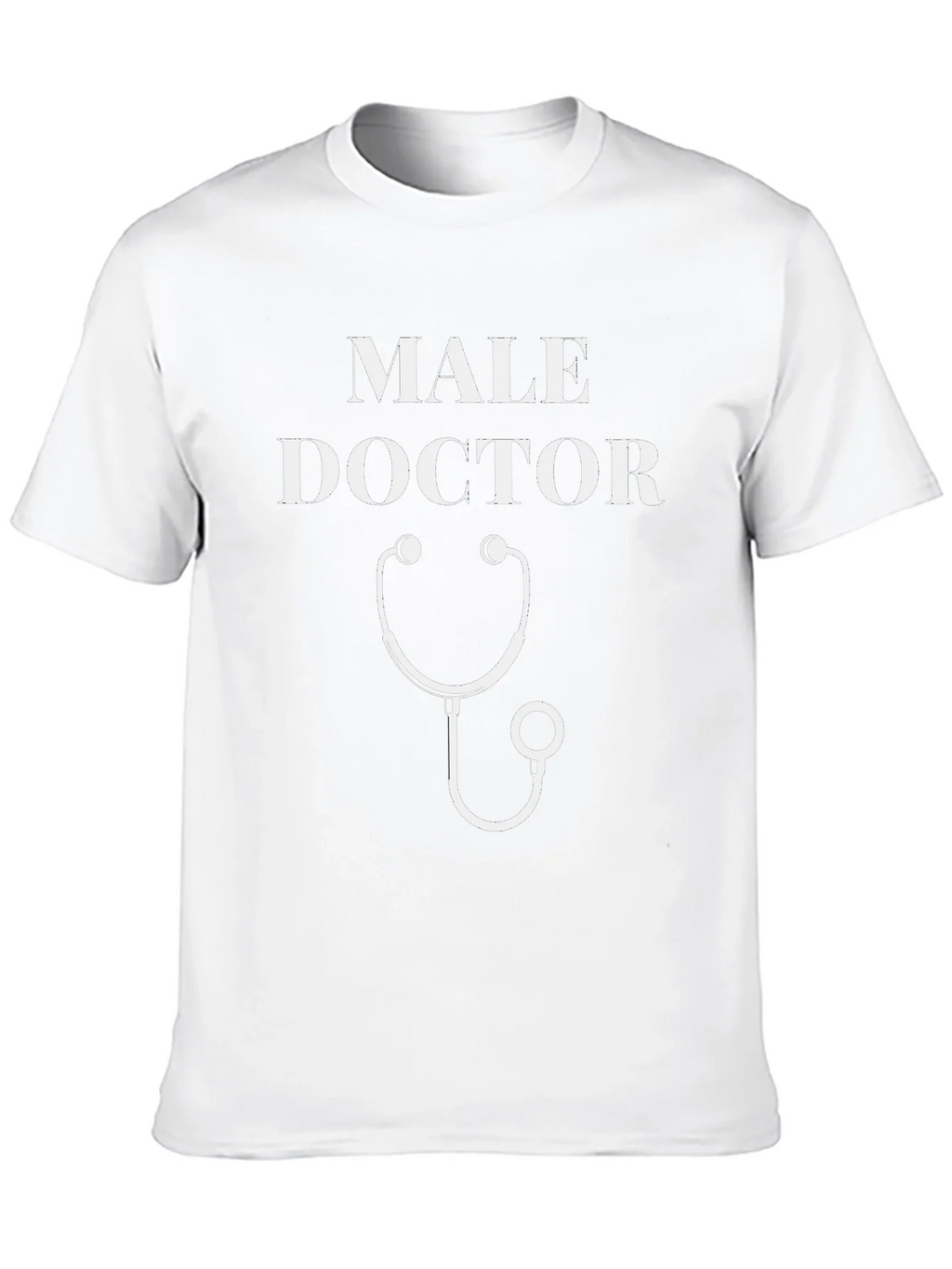Male Doctor T-Shirt - Stethoscope Graphic Novelty Tee