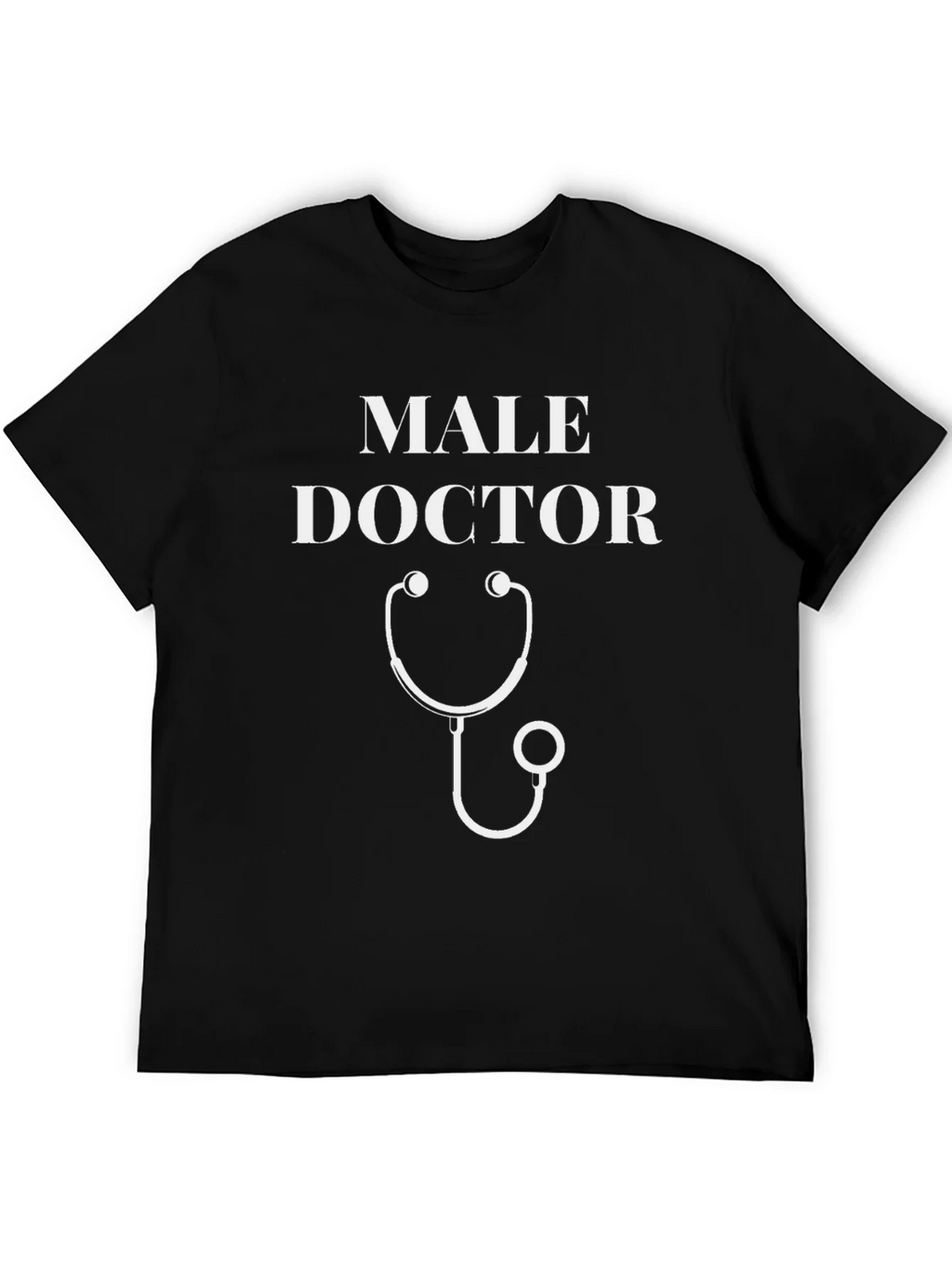 Male Doctor T-Shirt - Stethoscope Graphic Novelty Tee