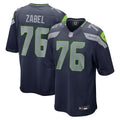 Seattle Seahawks Grey Zabel College Navy 2025  Draft First Round Pick Game Jersey